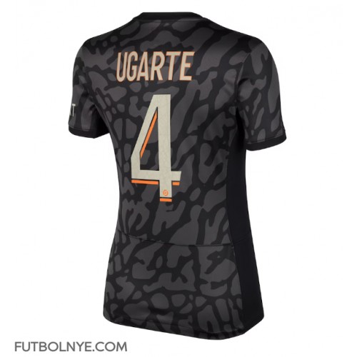 Camiseta Paris Saint-Germain Manuel Ugarte #4 Tercera Equipación para mujer 2023-24 manga corta